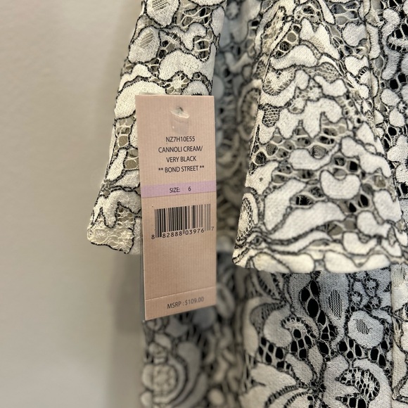 Nanette Lepore Lace Overlay Asymmetrical Hem Ruffle Midi Skirt - Picture 7 of 9